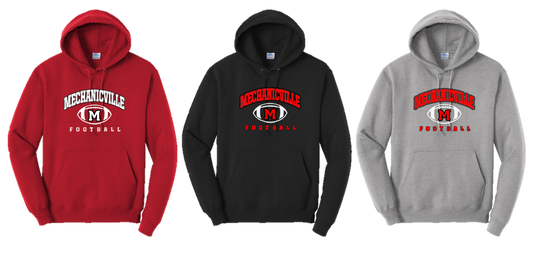 Mechanicville Football - PC78H Fleece Pullover Hooded Sweatshirt