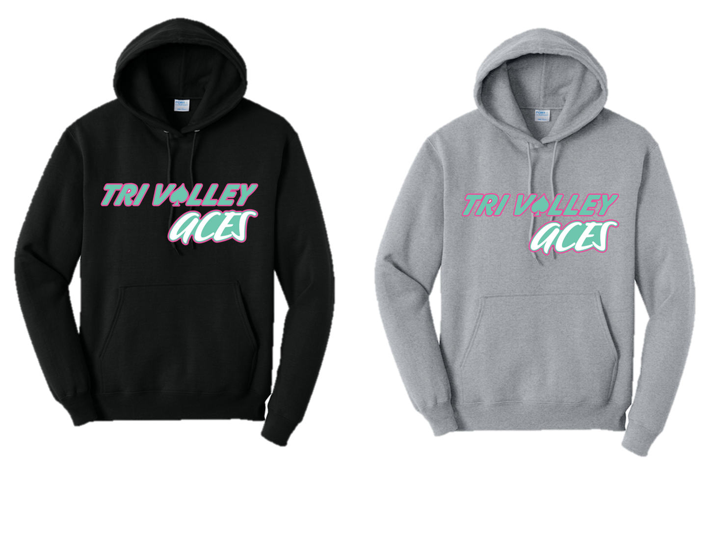 Tri Valley Aces - PC78H Core Fleece Pullover Hooded Sweatshirt