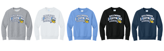 Halfmoon Lightning Strikers 2026 - PC78Y Youth Fleece Crewneck Sweatshirt