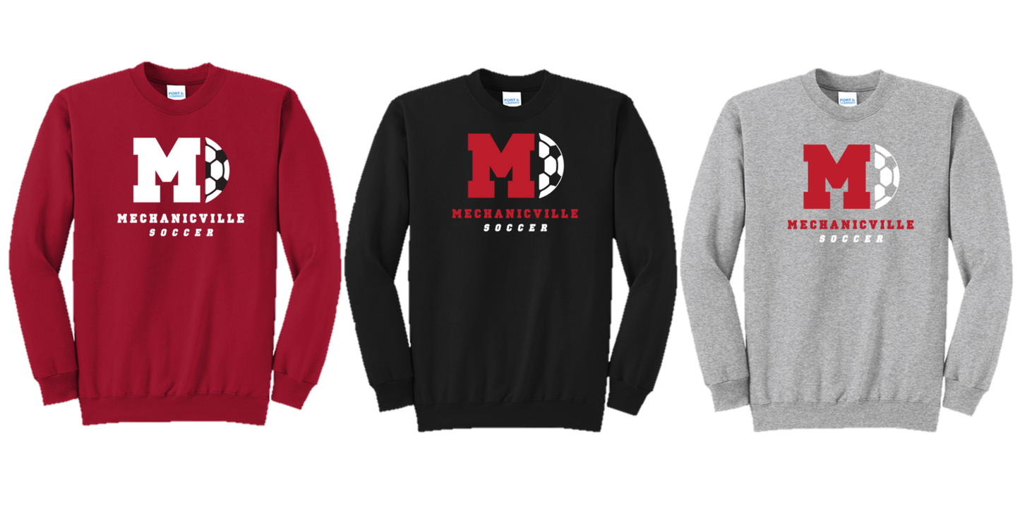 Mechanicville Soccer 2026 - PC78 Fleece Crewneck Sweatshirt