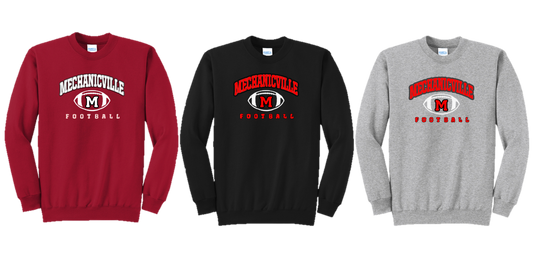 Mechanicville Football - PC78 Fleece Crewneck Sweatshirt