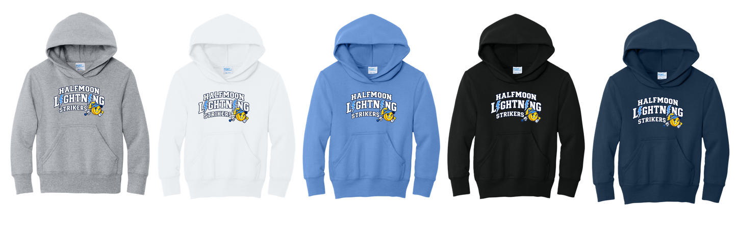 Halfmoon Lightning Strikers 2026 - PC90YH Youth Fleece Pullover Hooded Sweatshirt