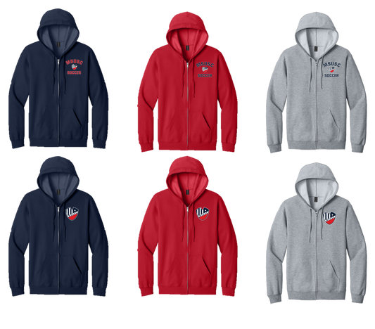 MSUSC - SF600 Midweight Fleece Full-Zip Hooded Sweatshirt