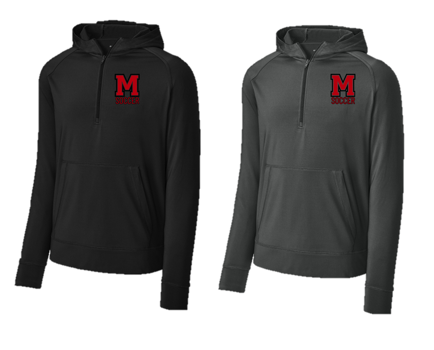 Mechanicville Soccer 2026 - ST856 Stretch 1/2-Zip Hoodie