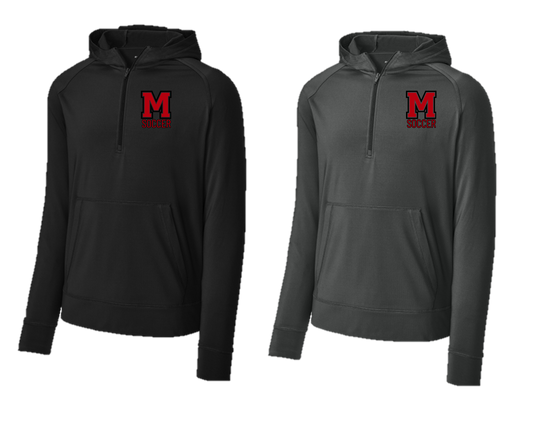 Mechanicville Soccer 2026 - ST856 Stretch 1/2-Zip Hoodie