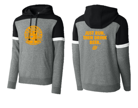 CP Beer Runners - STF205 Colorblock Hoodie - Black/Vintage Heather