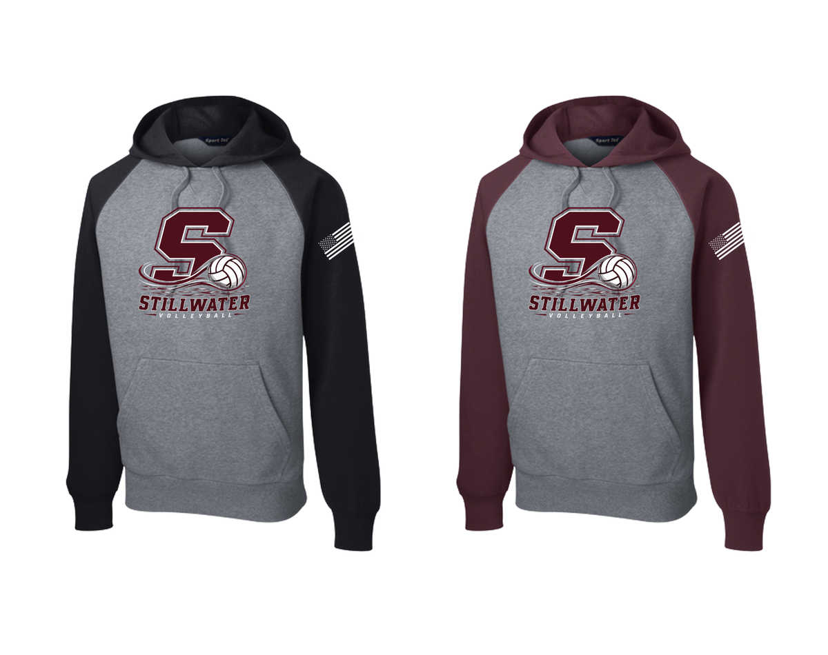 Stillwater Volleyball - ST267 Colorblock Pullover Hooded Sweatshirt