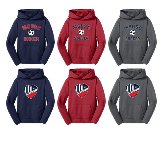 MSUSC - YST244 Youth Fleece Hooded Pullover