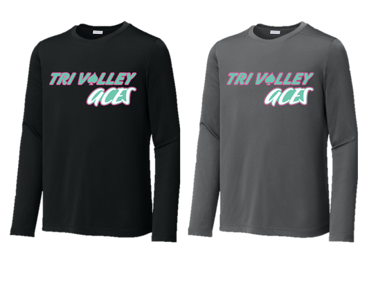Tri Valley Aces - YST420LS Youth Posi-UV® Pro Long Sleeve Tee
